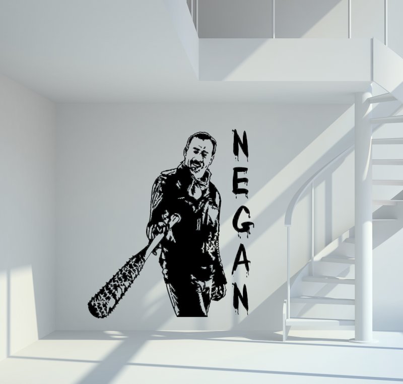 The Walking Dead - Negan - Jeffrey Dean Morgan Wandtattoo